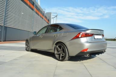 Задній сплітер srodkowy Maxton Lexus IS MK3 T (z dyfuzorem) (чорний глянець) - фото My Tuning Lab