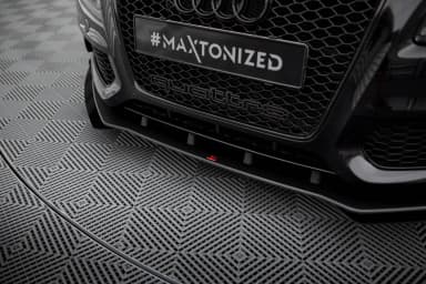 Передній сплітер Street Pro + Flaps Maxton Audi S5 / A5 S-Line 8T - фото My Tuning Lab