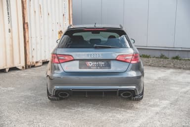 Задні сплітери boczne Maxton V1 Audi RS3 8V Sportback (чорний глянець) - фото My Tuning Lab