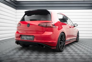 Задні сплітери boczne Maxton Volkswagen Golf MK7 GTI Clubsport (червоний) - фото My Tuning Lab