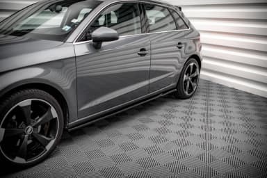 Накладки на пороги Maxton Audi A3 Sportback 8V - фото My Tuning Lab