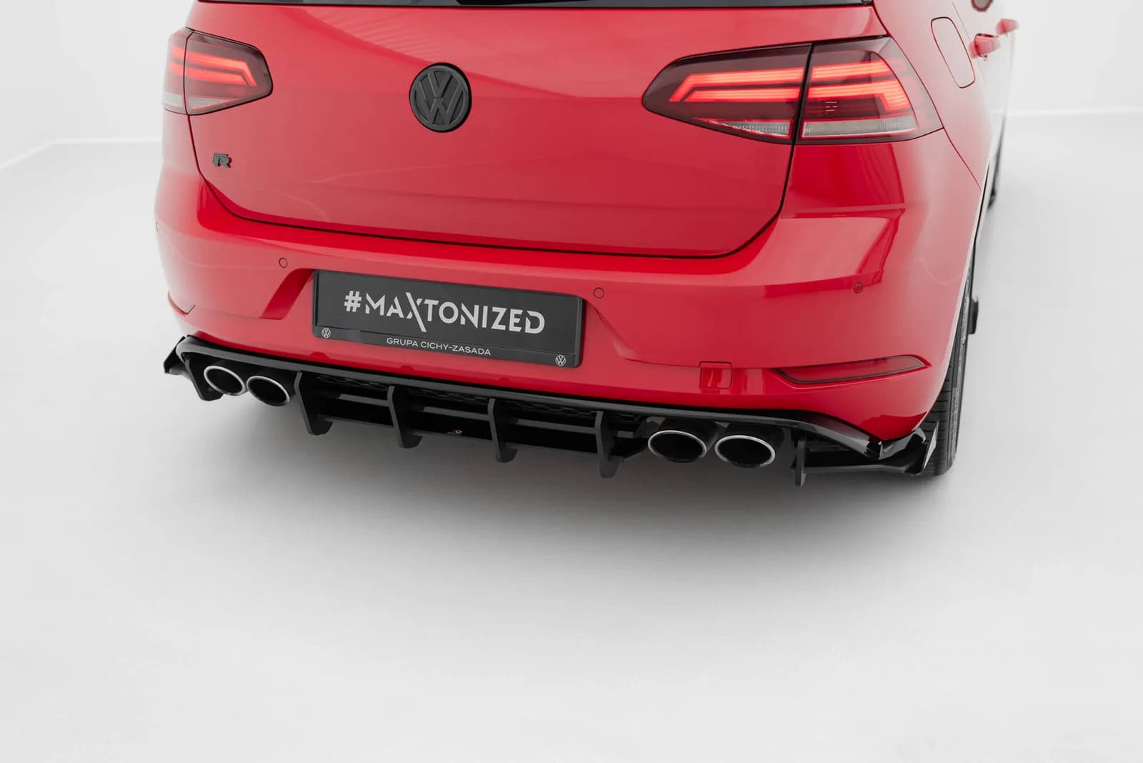 Задній дифузор Street Pro Maxton Volkswagen Golf R Mk7 Facelift - фото My Tuning Lab