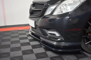 Передній сплітер Maxton Mercedes-Benz E-Class W207 Coupe AMG-Line (чорний глянець) - фото My Tuning Lab