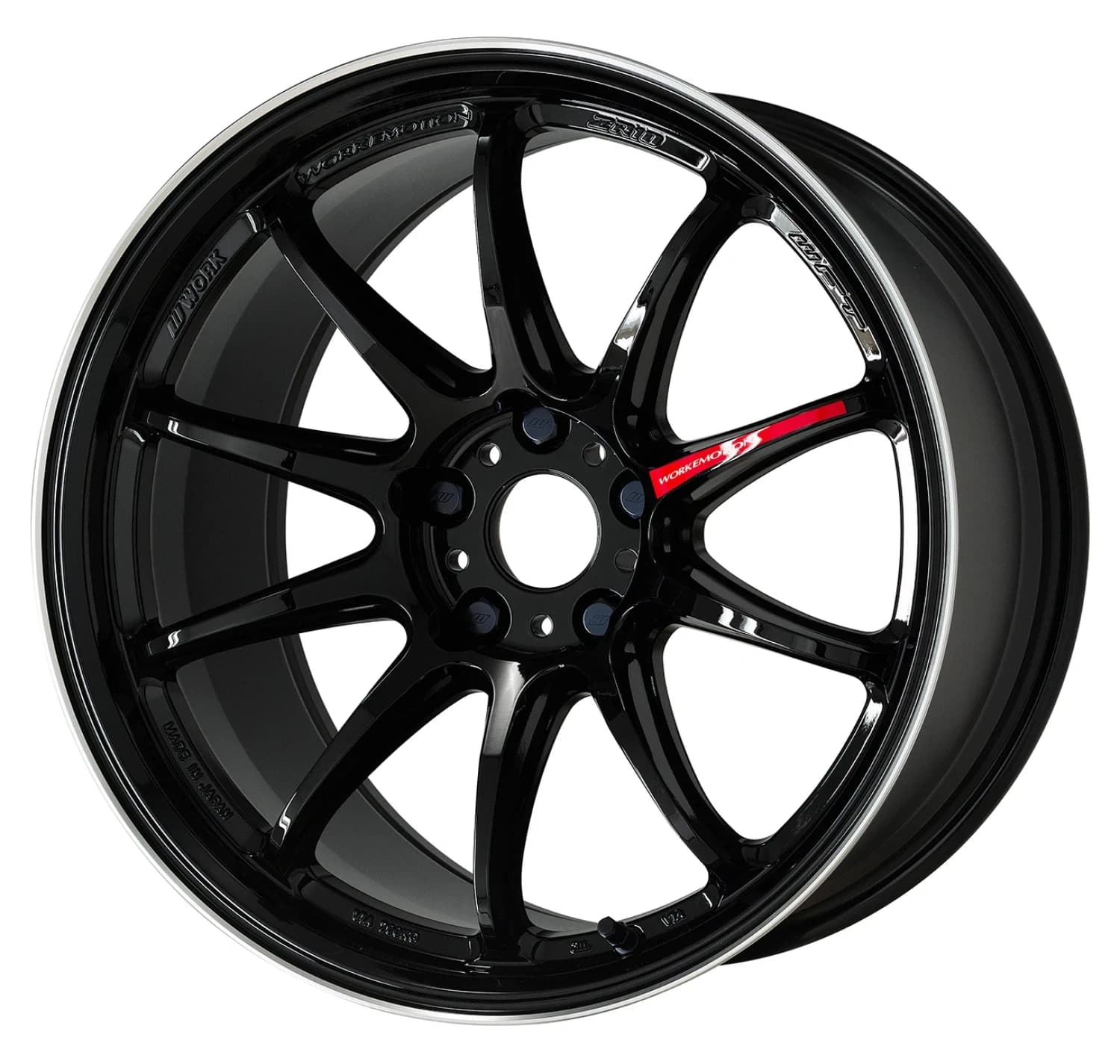 Легкосплавний диск 18" Work Wheels Work Emotion ZR10 18x9,5 BLANK чорний Diamond Lip Cut (BLKLC) - фото My Tuning Lab