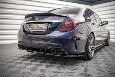 Задній сплітер (Z Dyfuzorem) Maxton Mercedes-AMG C 43 Sedan W205 Facelift - фото My Tuning Lab