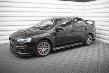 Накладки на пороги Street Pro Maxton Mitsubishi Lancer EVO X - фото My Tuning Lab