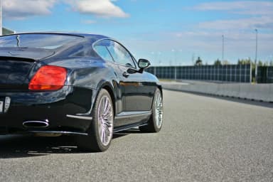 Накладки на пороги Maxton Bentley Continental GT (чорний глянець) - фото My Tuning Lab