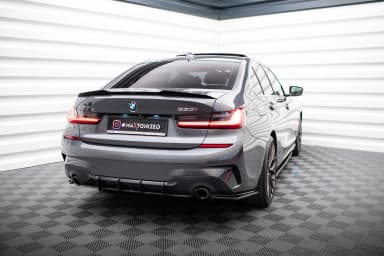 Задні сплітери boczne Maxton BMW 3 G20 M-пакет (чорний глянець) - фото My Tuning Lab
