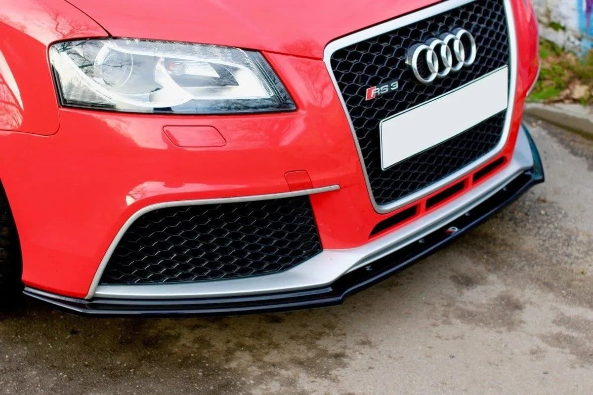 Передній сплітер Maxton V1 Audi RS3 8P (чорний глянець) - фото My Tuning Lab