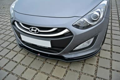 Передній сплітер Maxton Hyundai i30 MK2 (чорний глянець) - фото My Tuning Lab