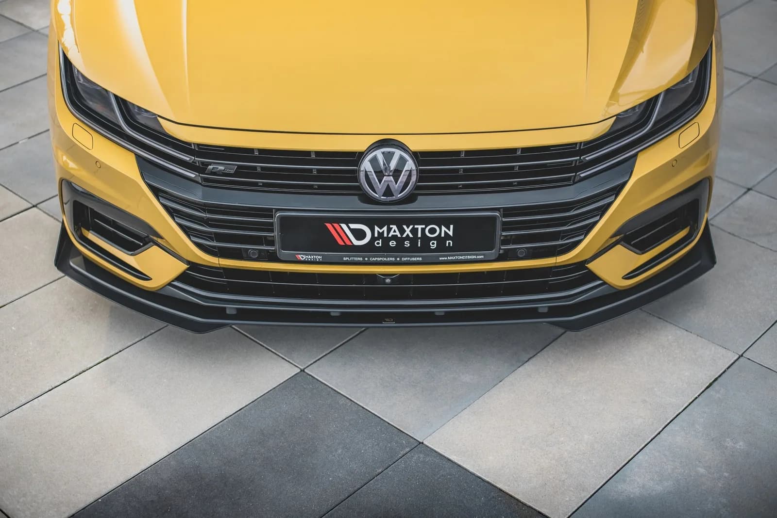 Передній сплітер Street Pro + Flaps Maxton Volkswagen Arteon R-Line Sedan / Shooting Brake Mk1 - фото My Tuning Lab