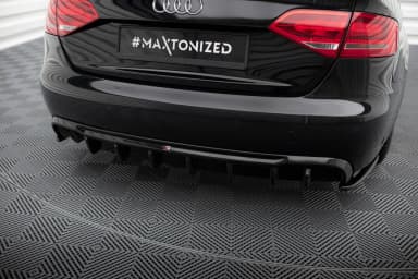 Задня накладка Maxton Audi A4 B8 (Wersja z podwójnym Вихлопem z jednej strony) - фото My Tuning Lab