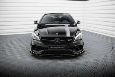 Передній сплітер Street Pro + Flaps Maxton Mercedes-AMG CLA 45 Aero C117 Facelift - фото My Tuning Lab