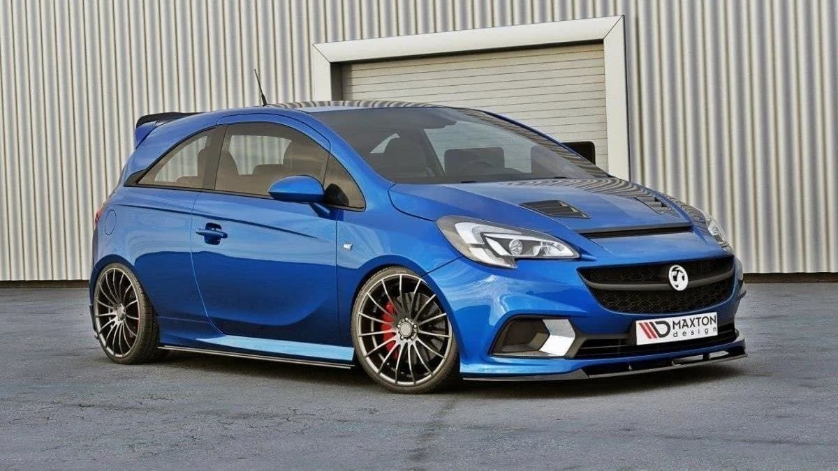 Передній сплітер Maxton Opel Corsa E OPC / VXR Nurburg (чорний глянець) - фото My Tuning Lab