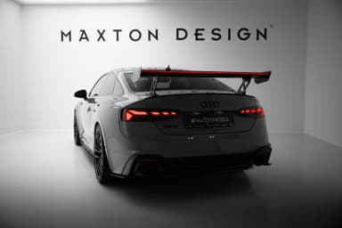 Karbonowy Spoiler Z Zewnętrznymi Wspornikami V.1+ LED Maxton Audi A5 / A5 S-Line / S5 / RS5 Coupe F5 / F5 Facelift - фото My Tuning Lab