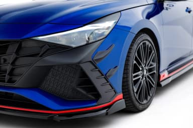 Канарди (аеродинамічні накладки переднього бампера) Maxton Hyundai Elantra N Mk7 - фото My Tuning Lab