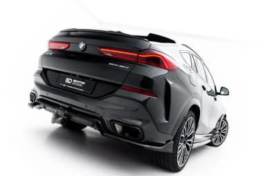 Задній центральний сплітер з дифузором V.2 Maxton BMW X6 M-пакет G06 Facelift - фото My Tuning Lab