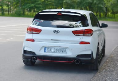 Задні сплітери boczne Maxton Hyundai i30 MK3 N (чорний глянець) - фото My Tuning Lab