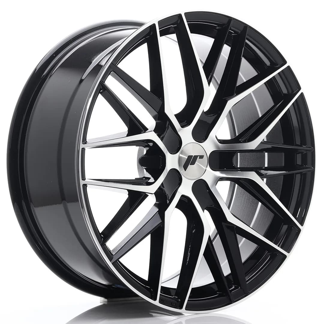 Легкосплавний диск 20" Japan Racing JR28 20x8,5 ET40 5x114,3 глянцевий чорний Machined - фото My Tuning Lab