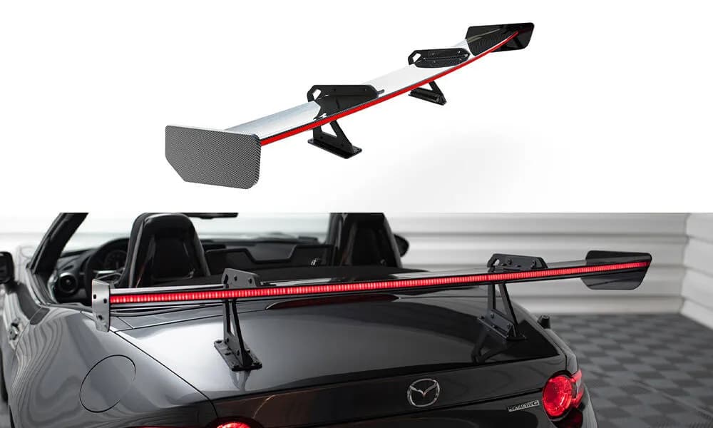 Karbonowy Spoiler Z Górnymi Mocowaniami + LED Maxton Mazda MX-5 ND (Mk4) - фото My Tuning Lab