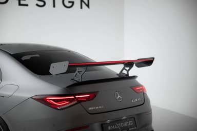 Karbonowy Spoiler Z Wewnętrznymi Wspornikami + LED Maxton Mercedes-Benz CLA Coupe C118 / C118 Facelift - фото My Tuning Lab