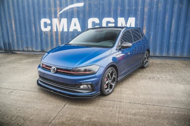 Передній сплітер Street Pro Maxton Volkswagen Polo GTI Mk6 - фото My Tuning Lab