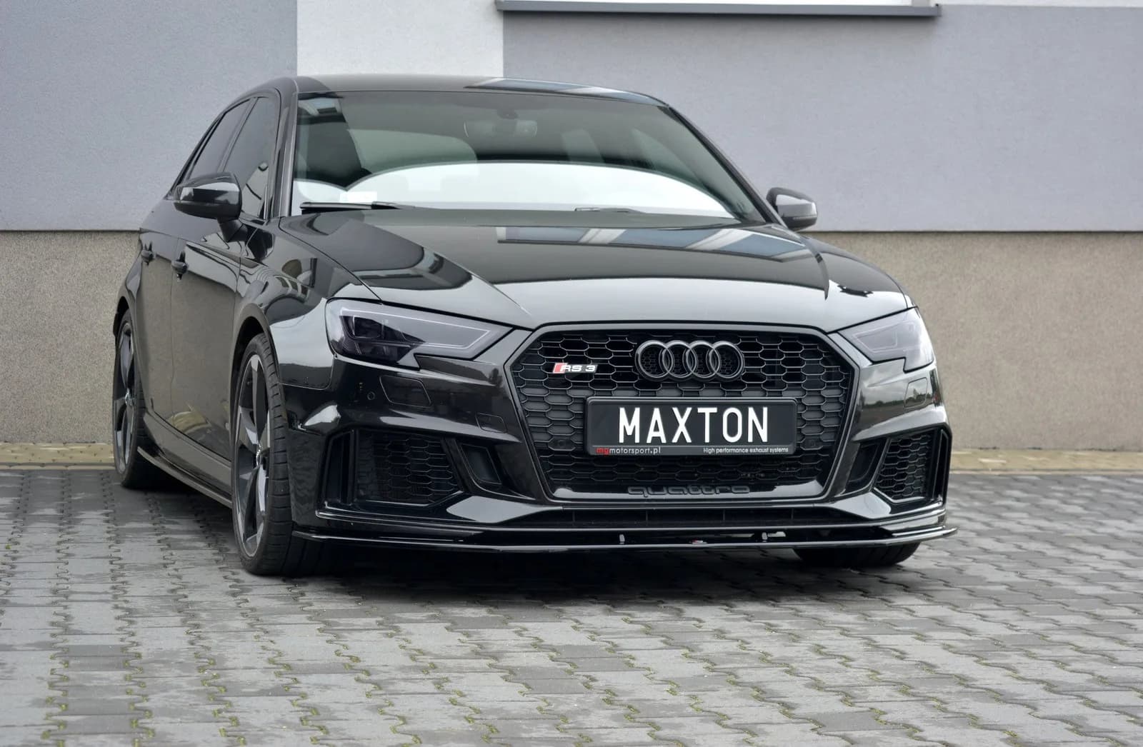 Передній сплітер V.1 Maxton Audi RS3 8V FL Sportback - фото My Tuning Lab
