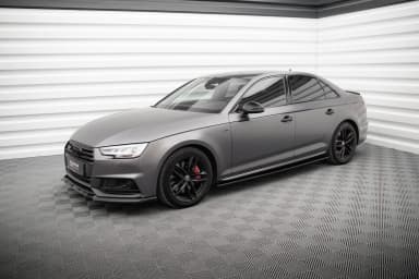 Накладки на пороги Maxton Audi S4 / A4 S-Line / A4 Competiton B9 - фото My Tuning Lab