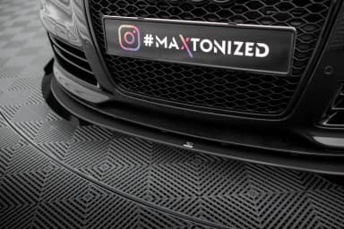 Передній сплітер Street Pro + Flaps Maxton Audi RS6 Avant C6 - фото My Tuning Lab