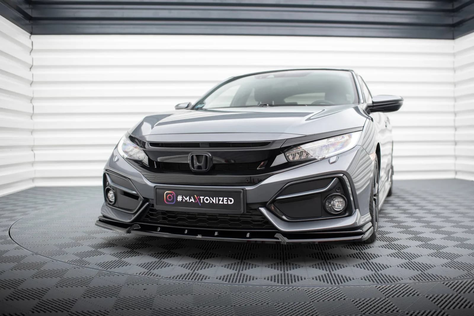 Передній сплітер Maxton Honda Civic Sport Mk 10 - фото My Tuning Lab