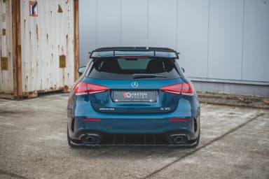 Задні сплітери boczne Maxton Mercedes A35 AMG W177 (чорний глянець) - фото My Tuning Lab