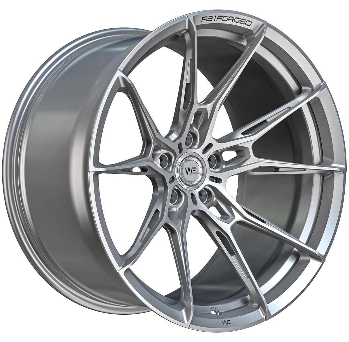 Легкосплавний диск 19" Wheelforce RACE.TWO 19x9,5 ET20 5x112 Frozen срібний - фото My Tuning Lab