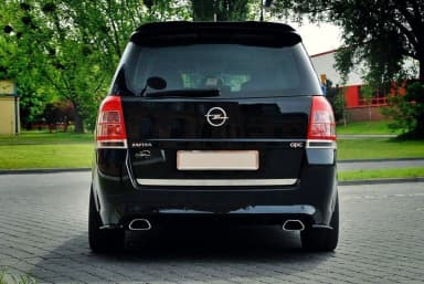 Задні сплітери boczne Maxton Opel Zafira B OPC / VXR (чорний глянець) - фото My Tuning Lab