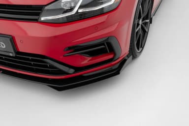 Передній сплітер Street Pro + Flaps Maxton Volkswagen Golf R / R-Line Mk7 Facelift - фото My Tuning Lab