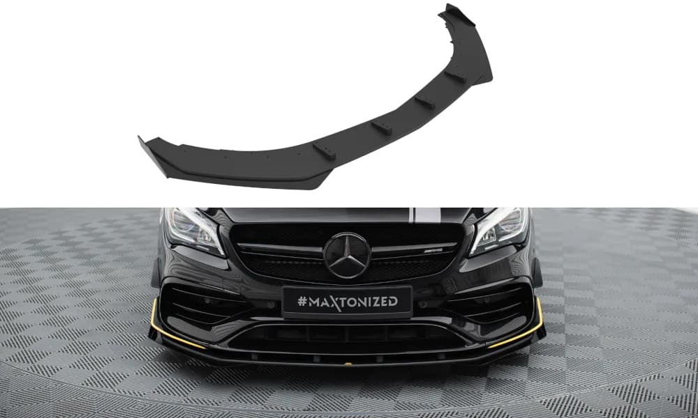 Передній сплітер Street Pro + Flaps Maxton Mercedes-AMG CLA 45 Aero C117 Facelift - фото My Tuning Lab