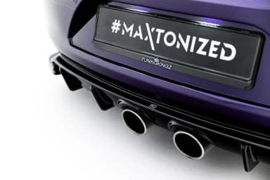 Задня накладка V.2 Maxton Volkswagen Scirocco Mk3 (Вихлоп R32) - фото My Tuning Lab