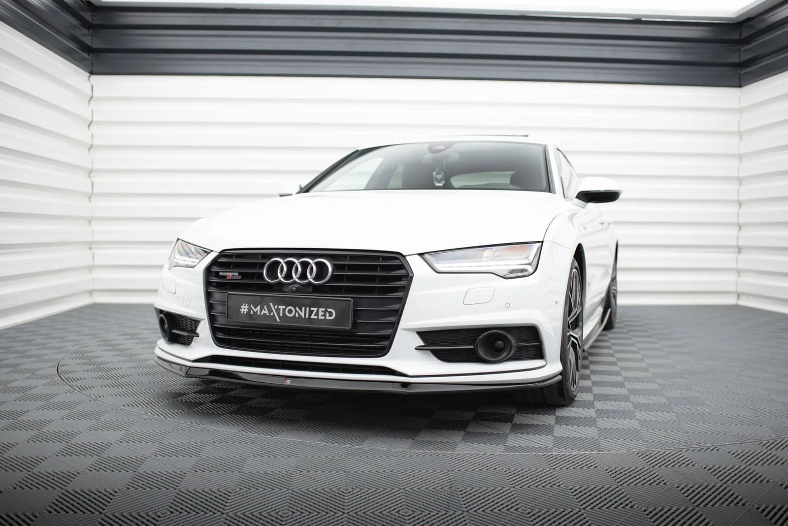 Передній сплітер Maxton Audi S7 / A7 S-Line C7 FL - фото My Tuning Lab