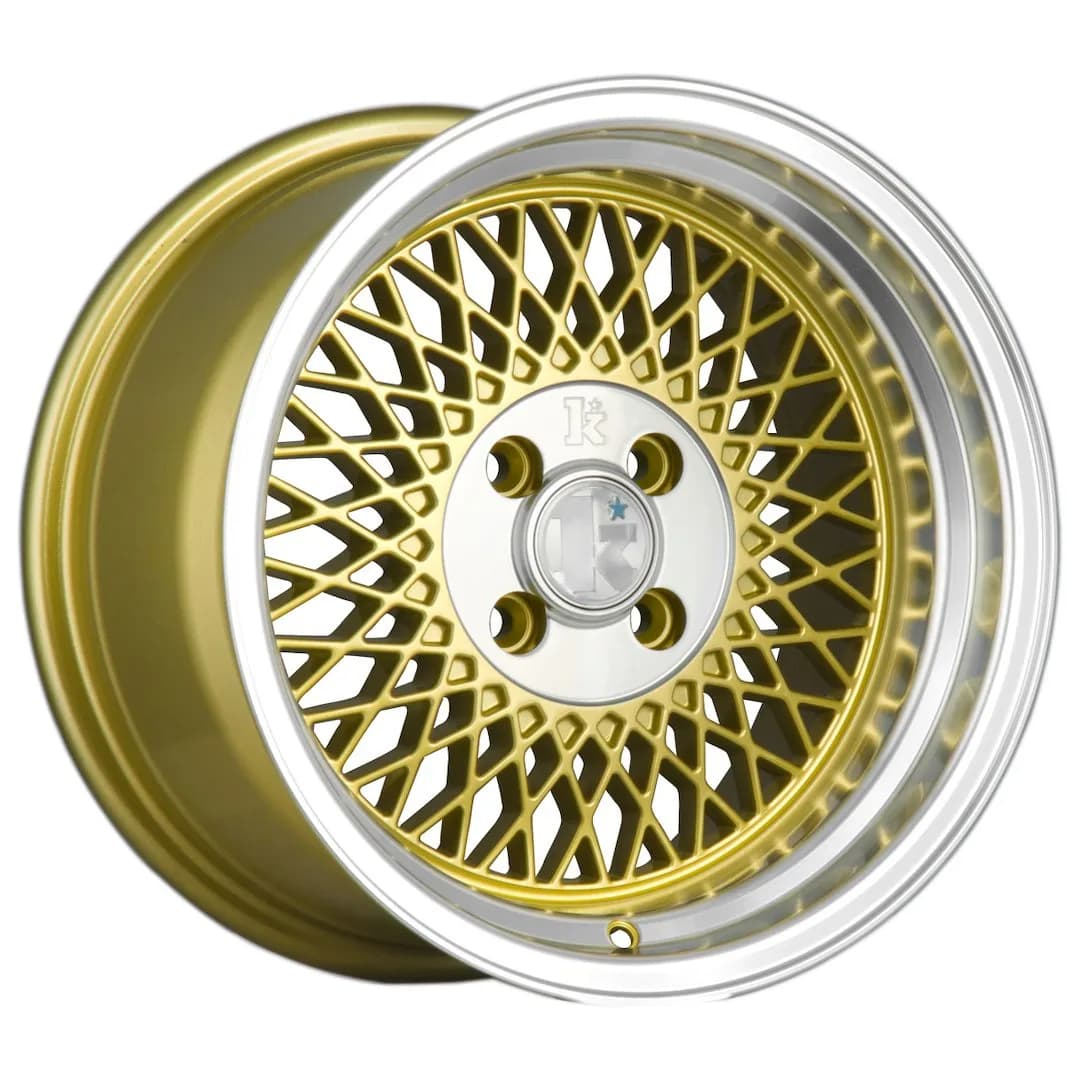 Легкосплавний диск 15" Klutch Wheels SL1 15x8,5 ET17 4x100 золотий з фрезерований кант - фото My Tuning Lab