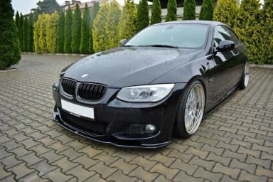 Передній сплітер Maxton V2 BMW 3 E92 M-пакет рестайлінг (чорний глянець) - фото My Tuning Lab