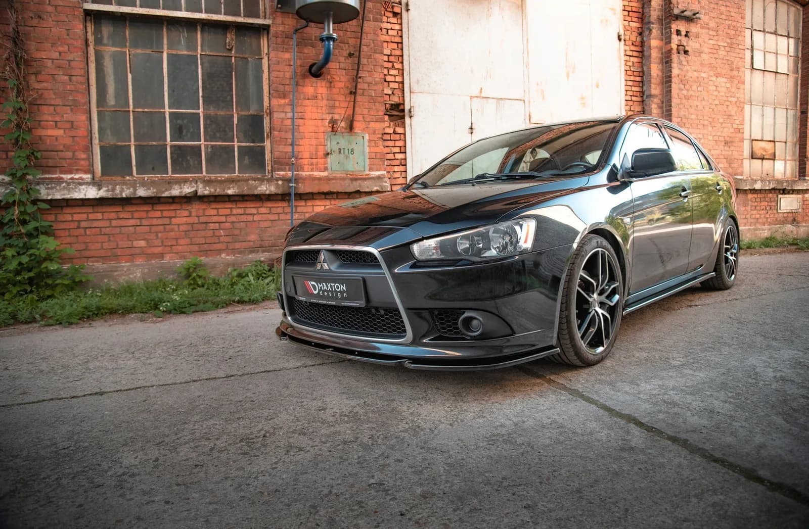 Передній сплітер Maxton Mitsubishi Lancer Sportback Mk8 - фото My Tuning Lab