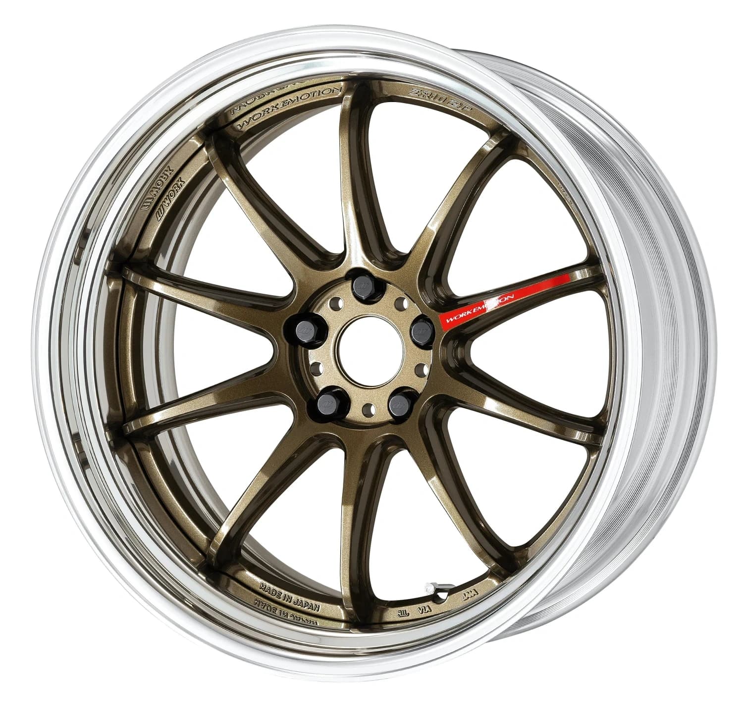 Легкосплавний диск 19" Work Wheels Work Emotion ZR10-2P Step Rim 19x8,5 BLANK Titanium бронза (HG) - фото My Tuning Lab