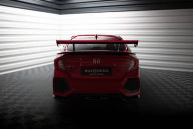 Karbonowy Spoiler Z Wewnętrznymi Wspornikami + LED Maxton Honda Civic SI Mk10 - фото My Tuning Lab