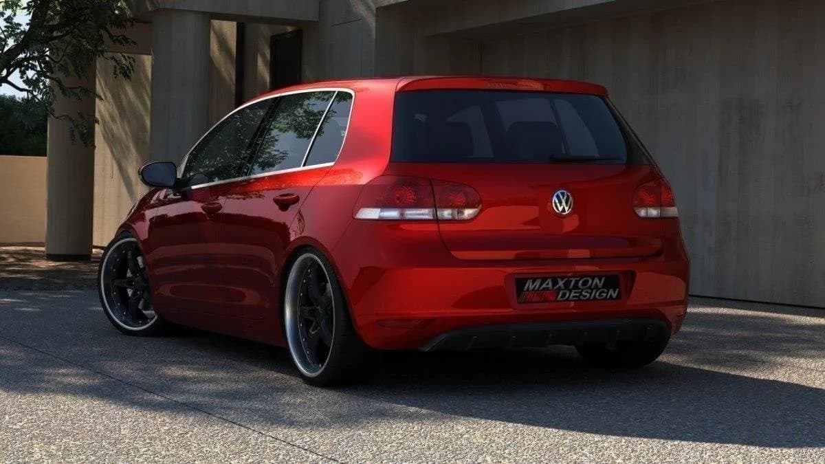Задній дифузор Maxton Volkswagen Golf MK6 (bez otworu na Вихлоп) - фото My Tuning Lab