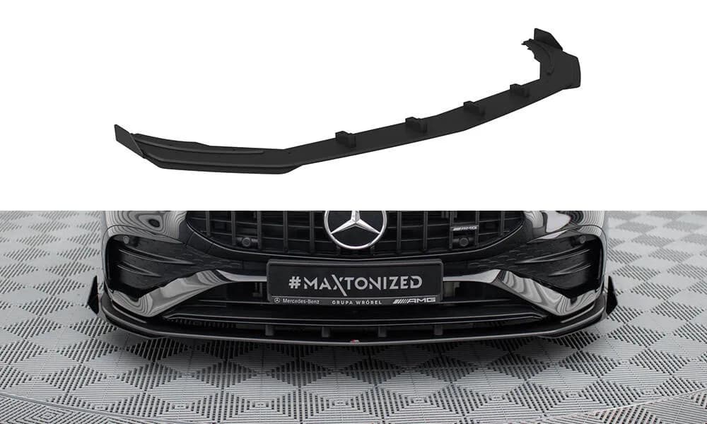 Передній сплітер Street Pro + Flaps Maxton Mercedes-AMG A35 W177 Facelift - фото My Tuning Lab