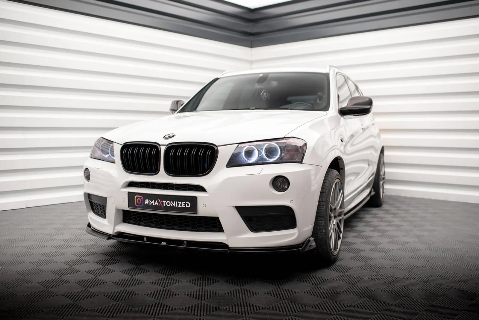 Передній сплітер Maxton BMW X3 M-пакет F25 - фото My Tuning Lab