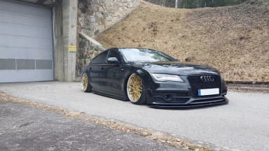 Передній сплітер V.2 Maxton Audi S7 / A7 S-Line C7 - фото My Tuning Lab