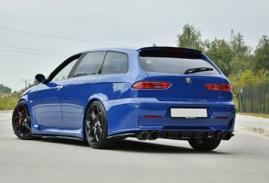 Задні сплітери boczne Maxton Alfa Romeo 156 GTA SW (чорний глянець) - фото My Tuning Lab
