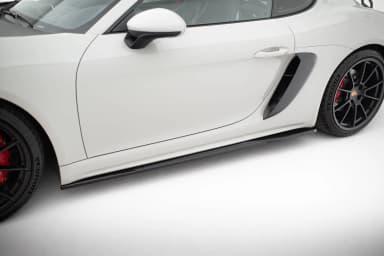 Накладки на пороги V.1 Maxton Porsche 718 Cayman GTS 982c / 718 Boxster GTS 982 - фото My Tuning Lab