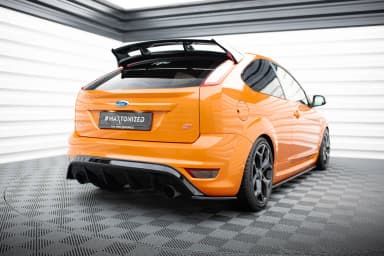 Задні сплітери boczne Maxton V2 Ford Focus ST MK2 FL (чорний глянець) - фото My Tuning Lab