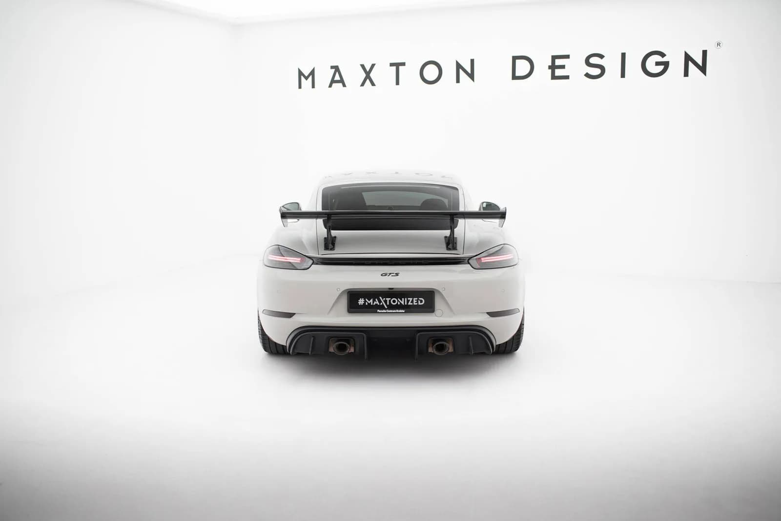 Karbonowy Spoiler Z Wewnętrznymi Wspornikami V.2 Maxton Porsche 718 Cayman 982c - фото My Tuning Lab